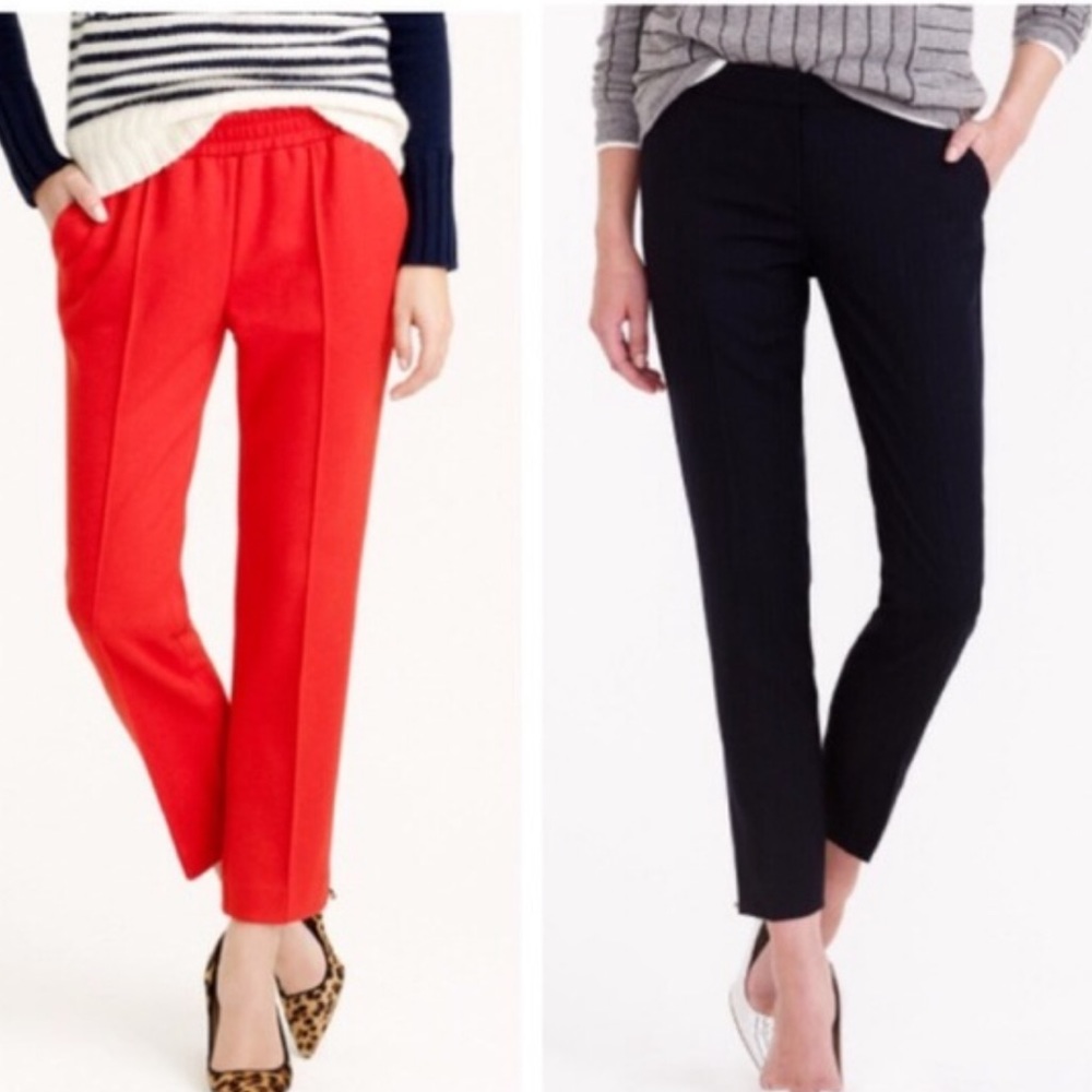 NWT‎ J Crew women’s tailored wool pant BLACK B5850 SIZE 4 dress pant